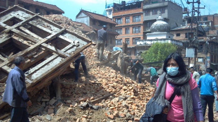 Барнаульская путешественница Екатерина Подчасова о землетрясении  в Непале